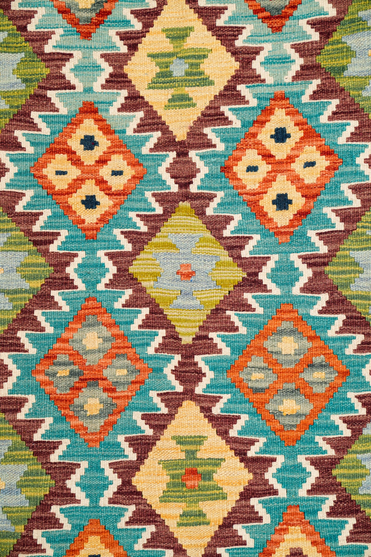 Modern Afghan Kazak kilim 5' x 3'5"