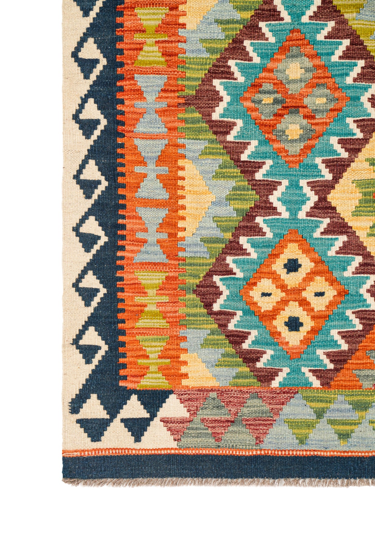Modern Afghan Kazak kilim 5' x 3'5"