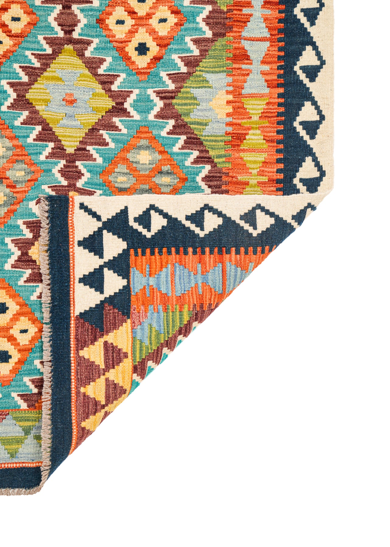 Modern Afghan Kazak kilim 5' x 3'5"