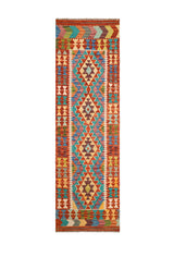 contemporary Anatolian kilim 6'8" x 2'2"