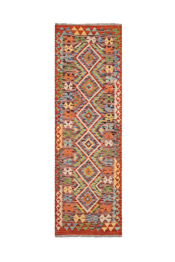 Modern Kazak Hallway Kilim 6'6" x 2'1"