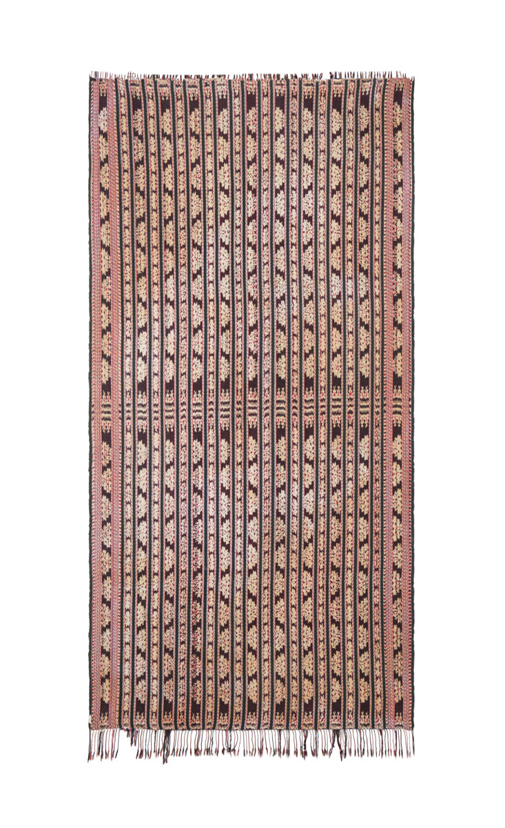 Vintage Indonesian Ikat Textile 7'3" x 3'9"