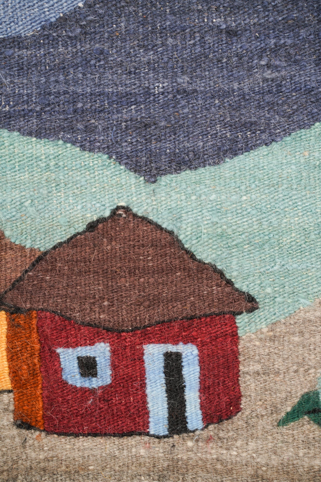 Vintage African Tapestry 2' x 1'8"