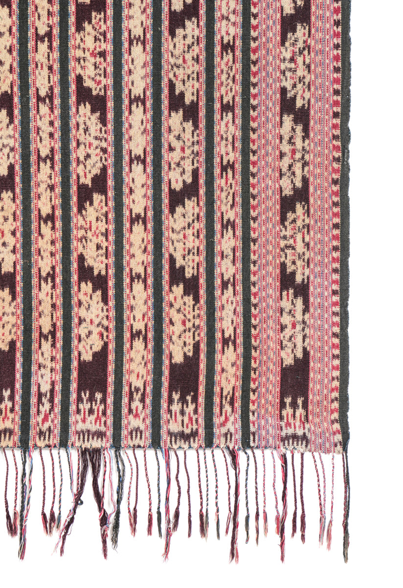 Vintage Indonesian Ikat Textile 7'3" x 3'9"