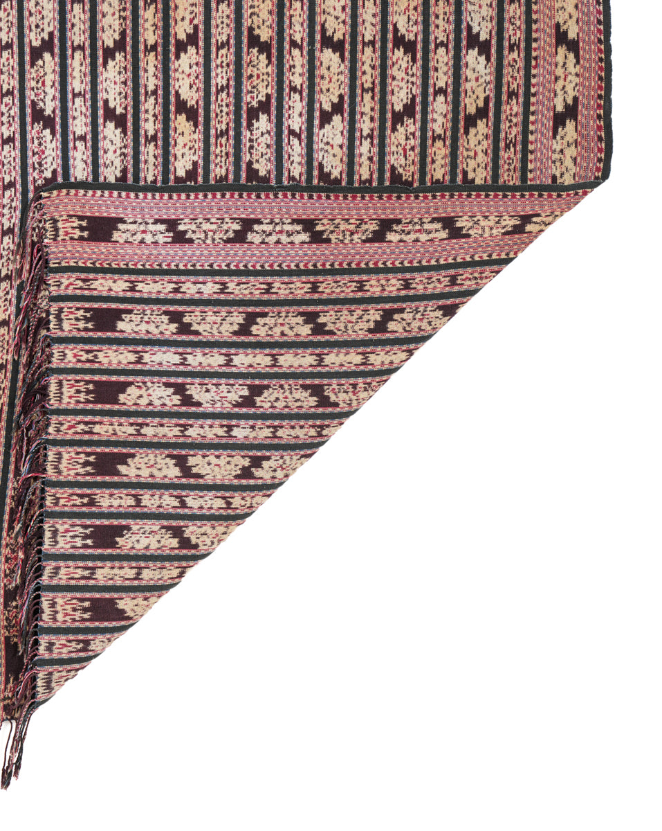 Vintage Indonesian Ikat Textile 7'3" x 3'9"