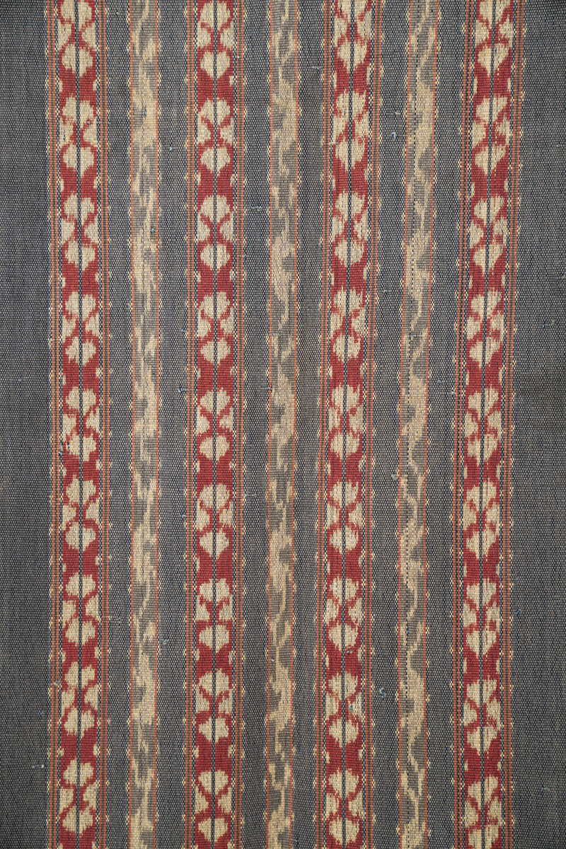 Vintage Indonesian Ikat Textile 7' x 3'10