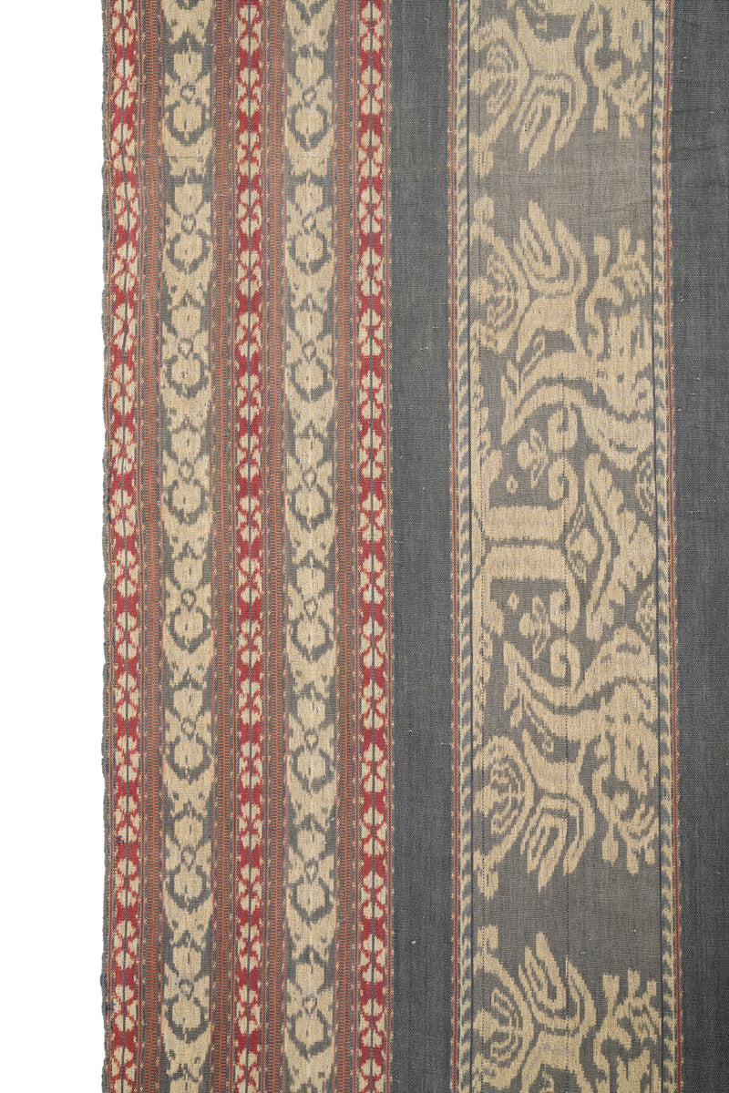 Vintage Indonesian Ikat Textile 7' x 3'10