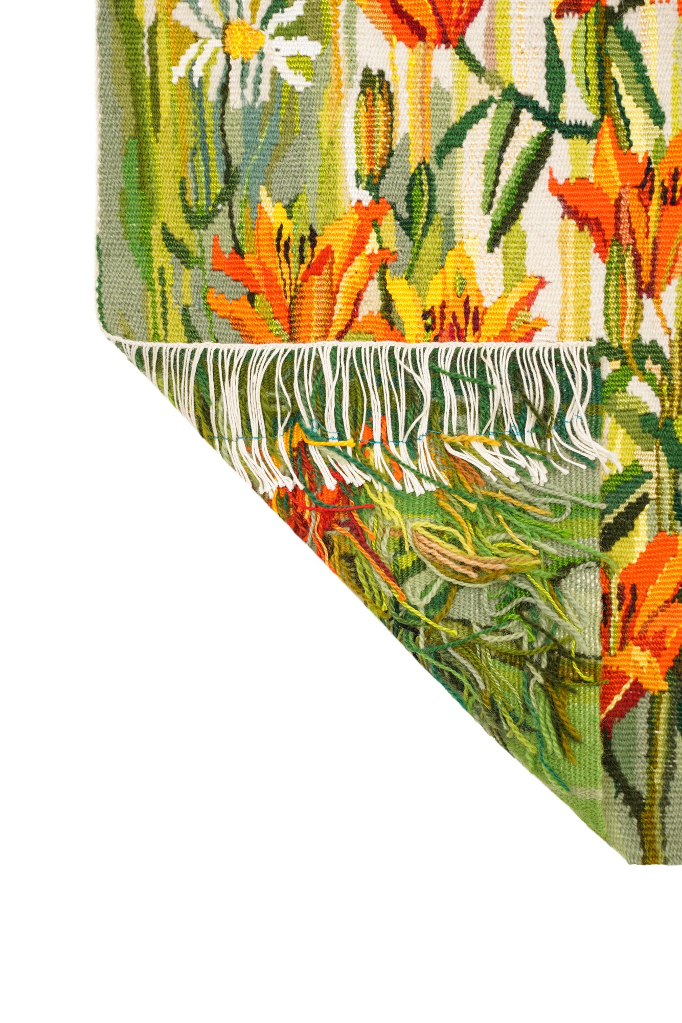Vintage Swedish Tapestry 1'8" X 1'1"
