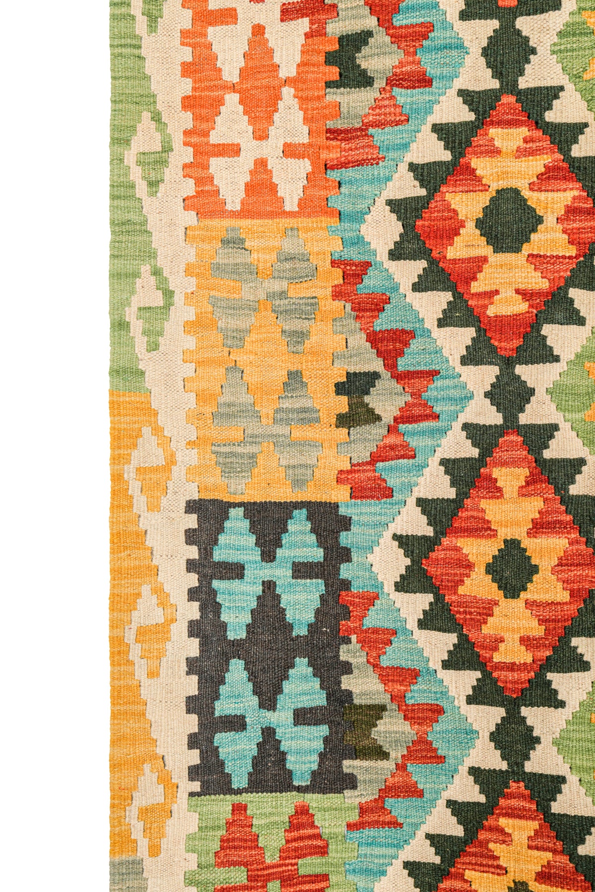 Modern Afghan Kazak Kilim 6'5" x 5'