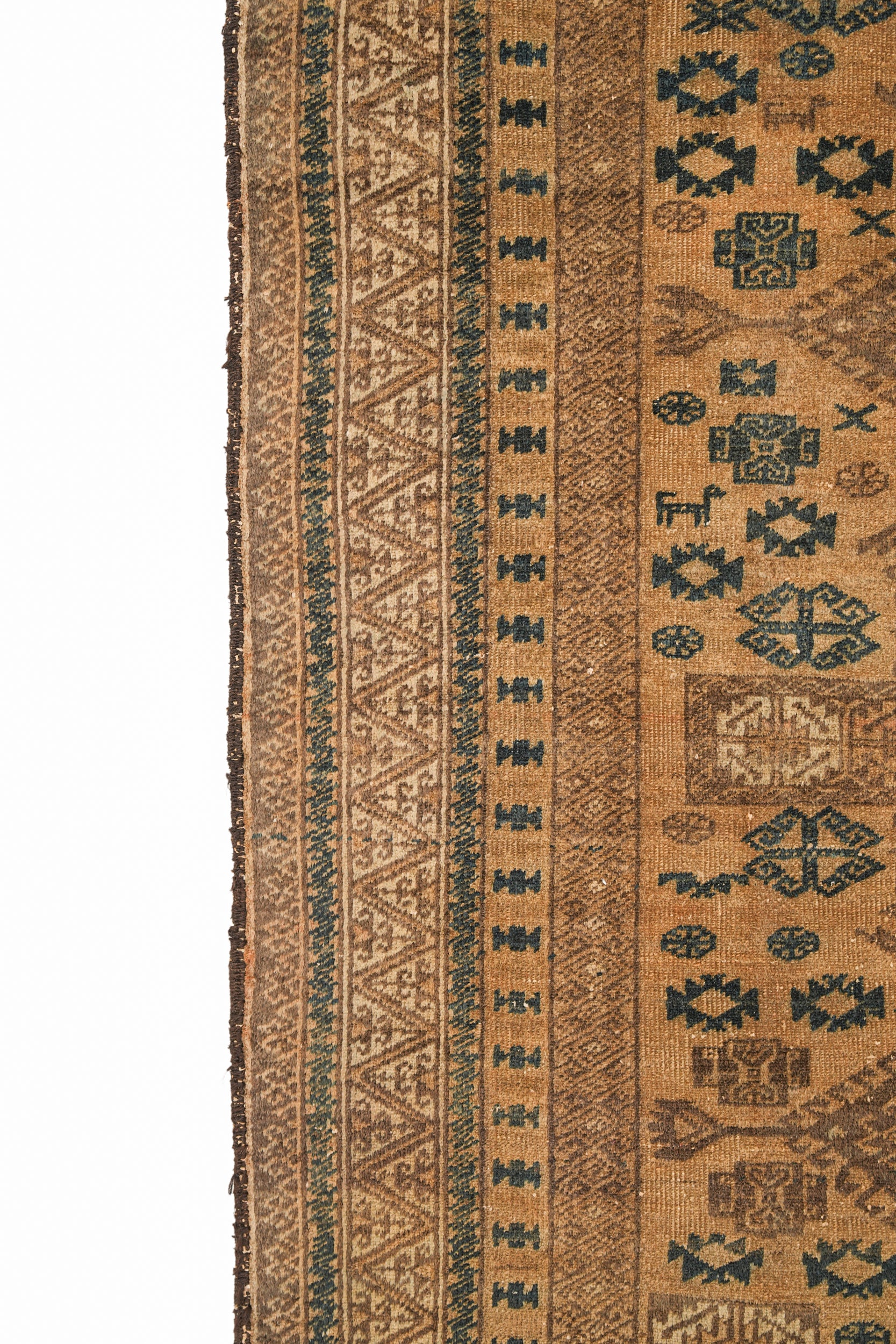 Vintage Turkmen Tribal Rug 6'5" x 3'3"