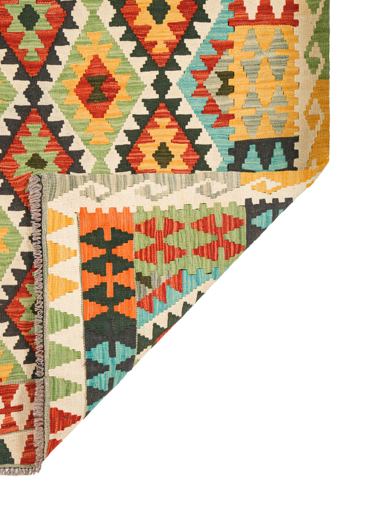 Modern Afghan Kazak Kilim 6'5" x 5'