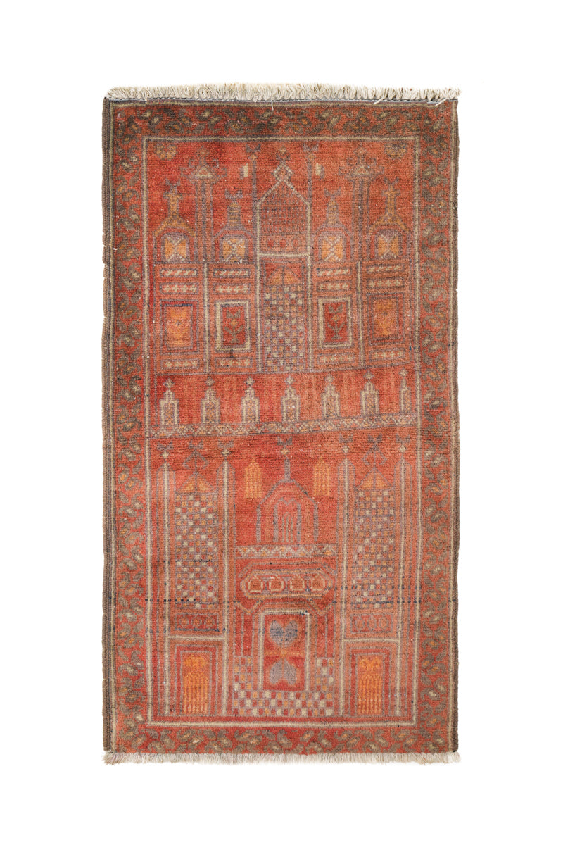 Vintage baloch rug 3'10" x 2'2"