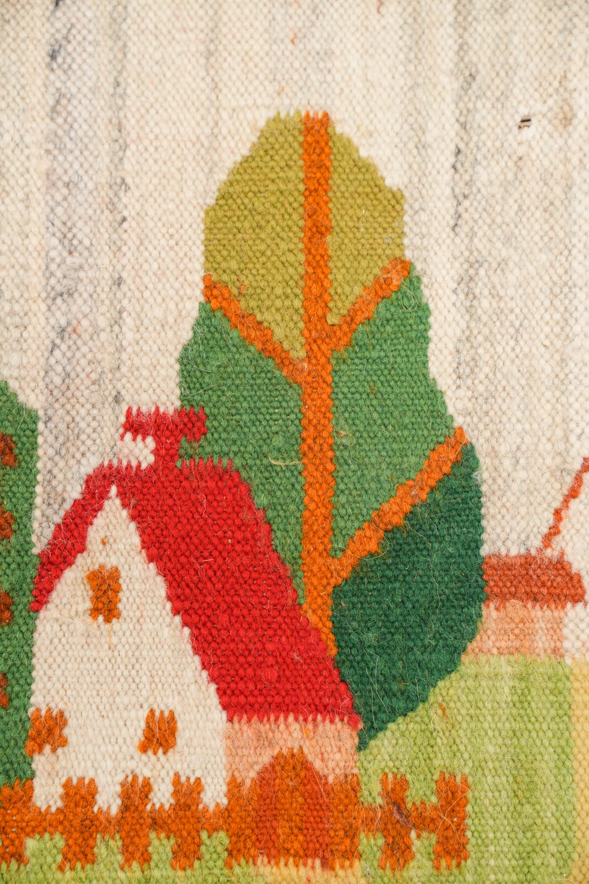 VINTAGE POLISH landscape TAPESTRY 1'8" x 1'6"