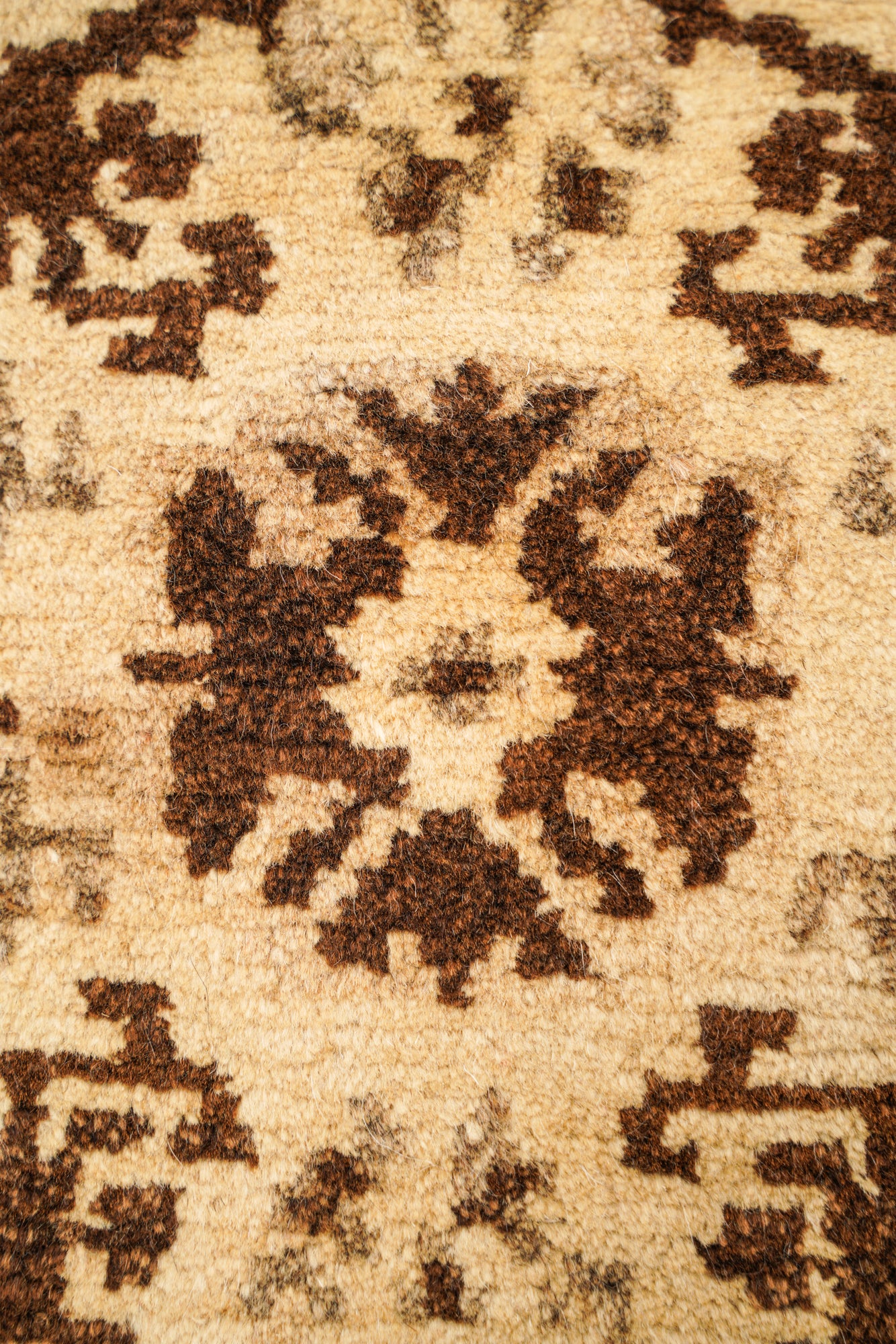 Vintage Tibetan Table Rug 1'3" x 1'2"