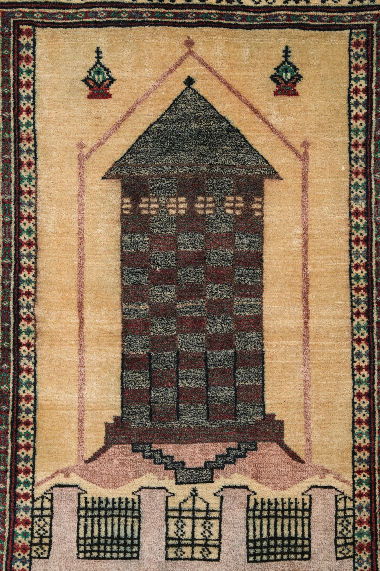 Vintage Baloch Rug 3'4" x 2'4"