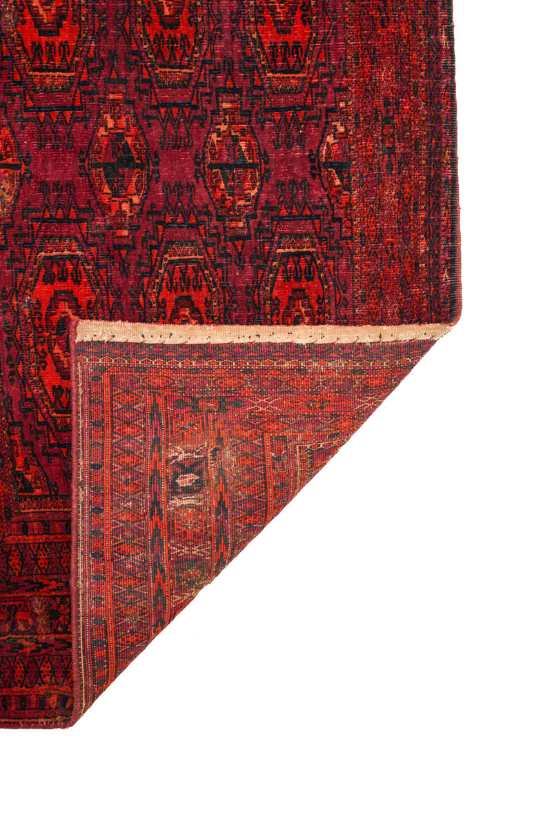 Antique Turkoman Solar Juval Rug 5'1" x 2'2"