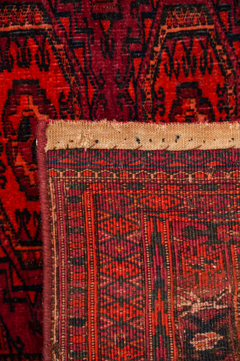 Antique Turkoman Solar Juval Rug 5'1" x 2'2"