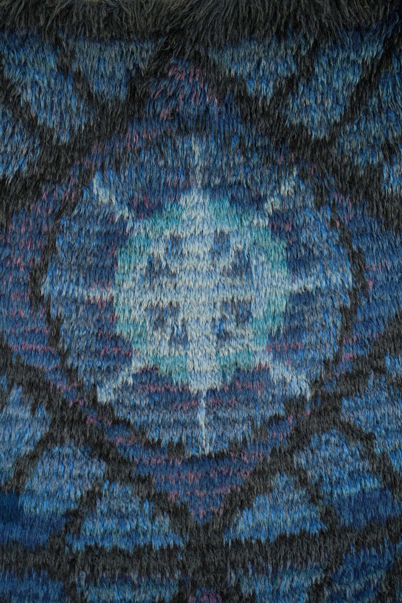 Vintage Scandinavian Rya Rug 2'10" x 1'8"