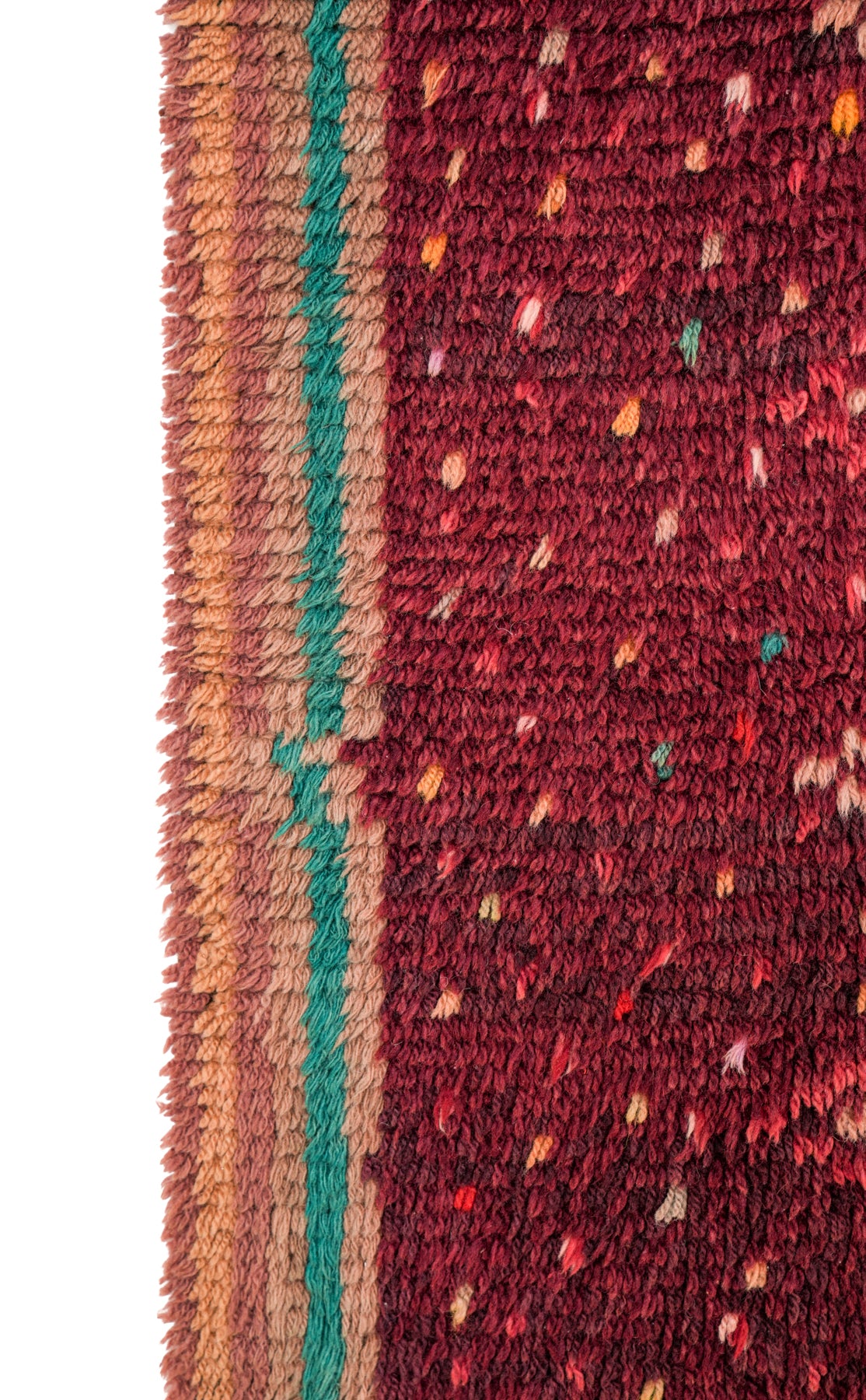 VINTAGE SWEDISH RYA RUG  3'9" x 2'9"