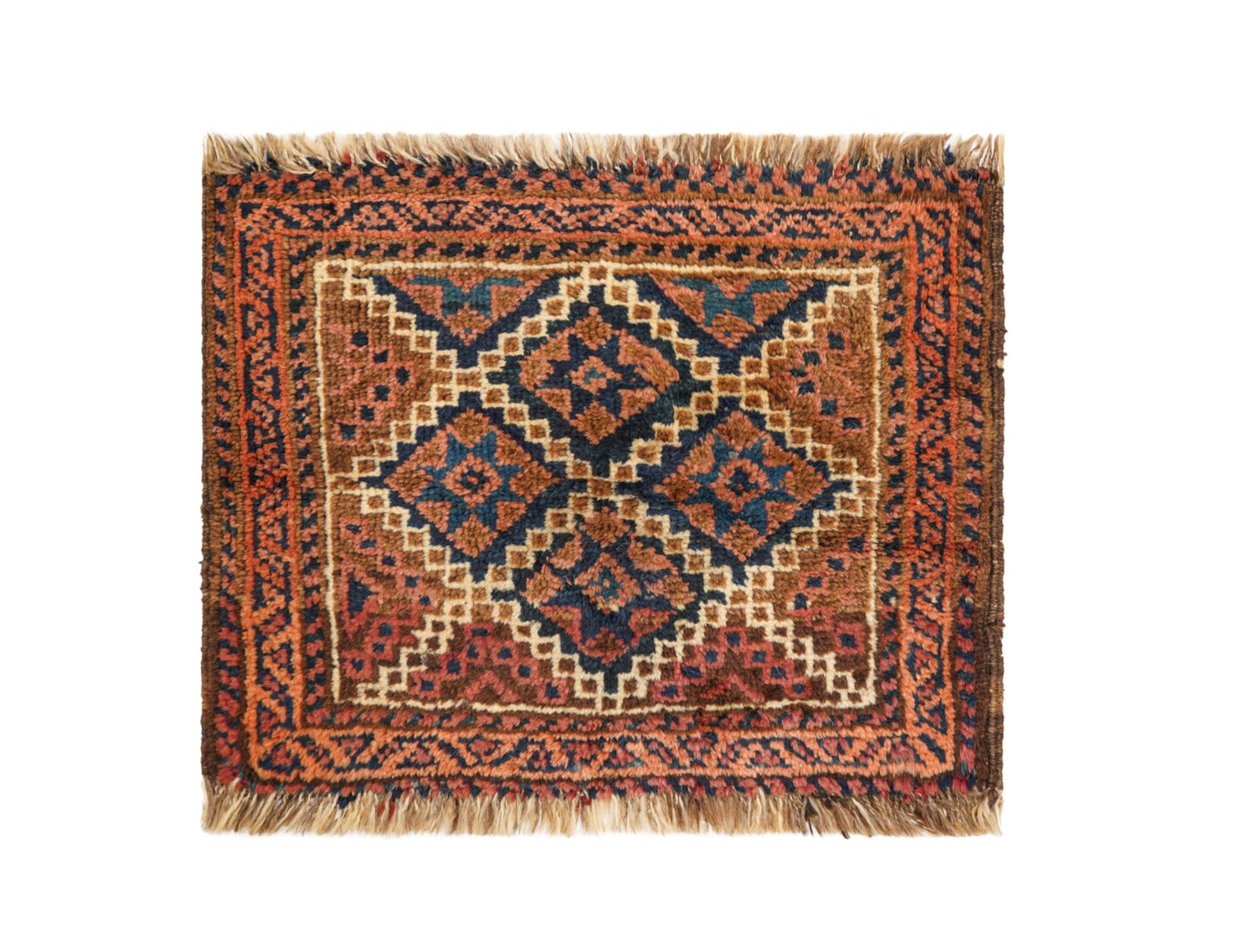 Antique Baloch Bag face Rug 1'5" x 1'1"