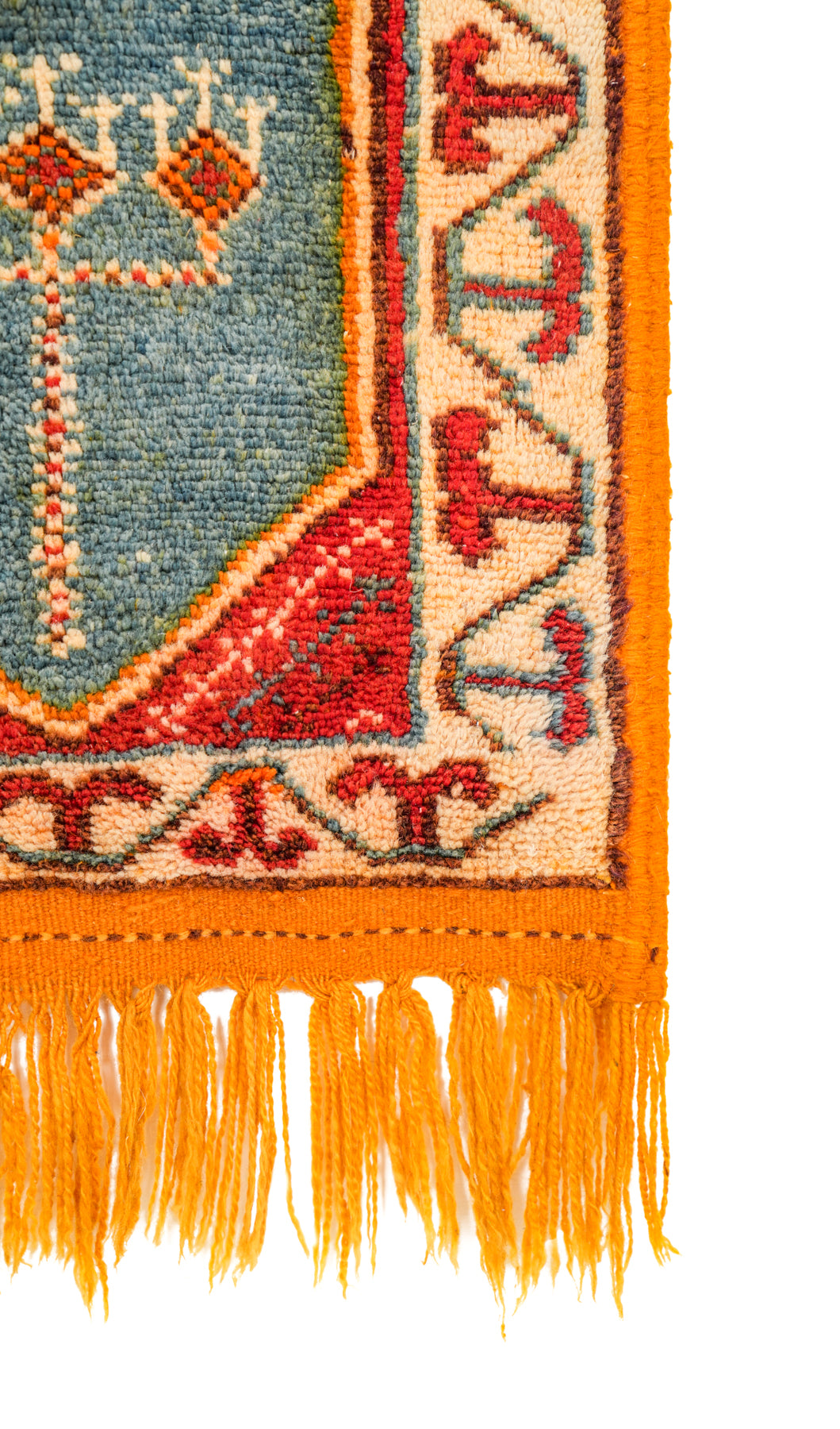 Vintage Moroccan High Atlas Berber Rug 4'10" x 2'