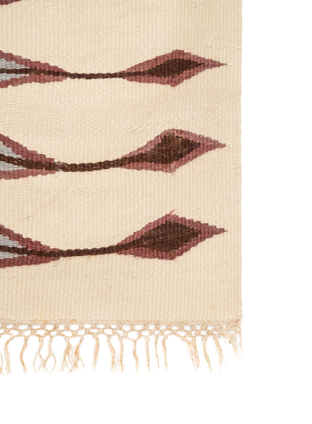 Vintage African Lesotho Mohair Kilim 4'6" x 3'