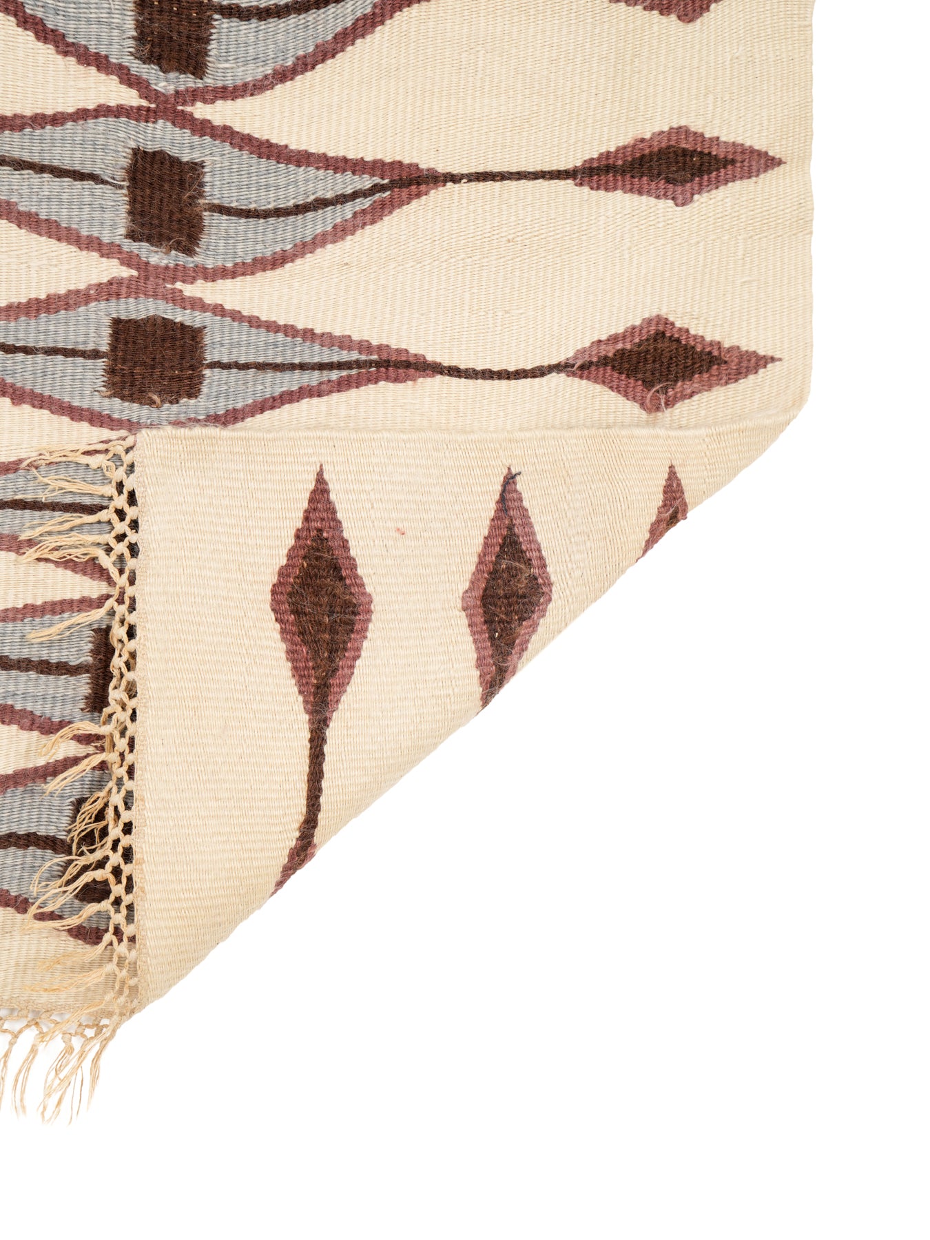 Vintage African Lesotho Mohair Kilim 4'6" x 3'