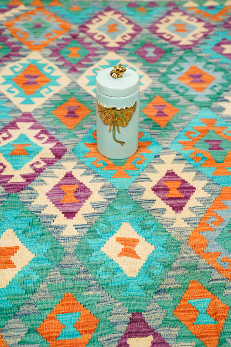 Modern Kazak kilim 6'8" x 5'2"