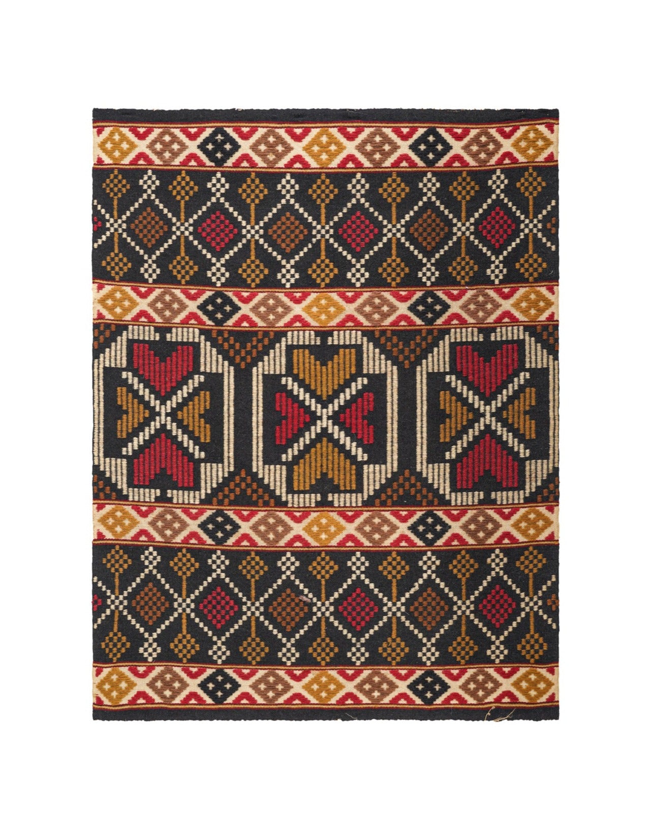 VINTAGE SWEDISH TEXTILE 2'6" x 2'