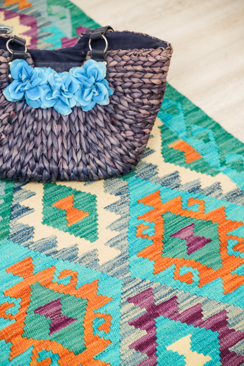 Modern Kazak kilim 6'8" x 5'2"