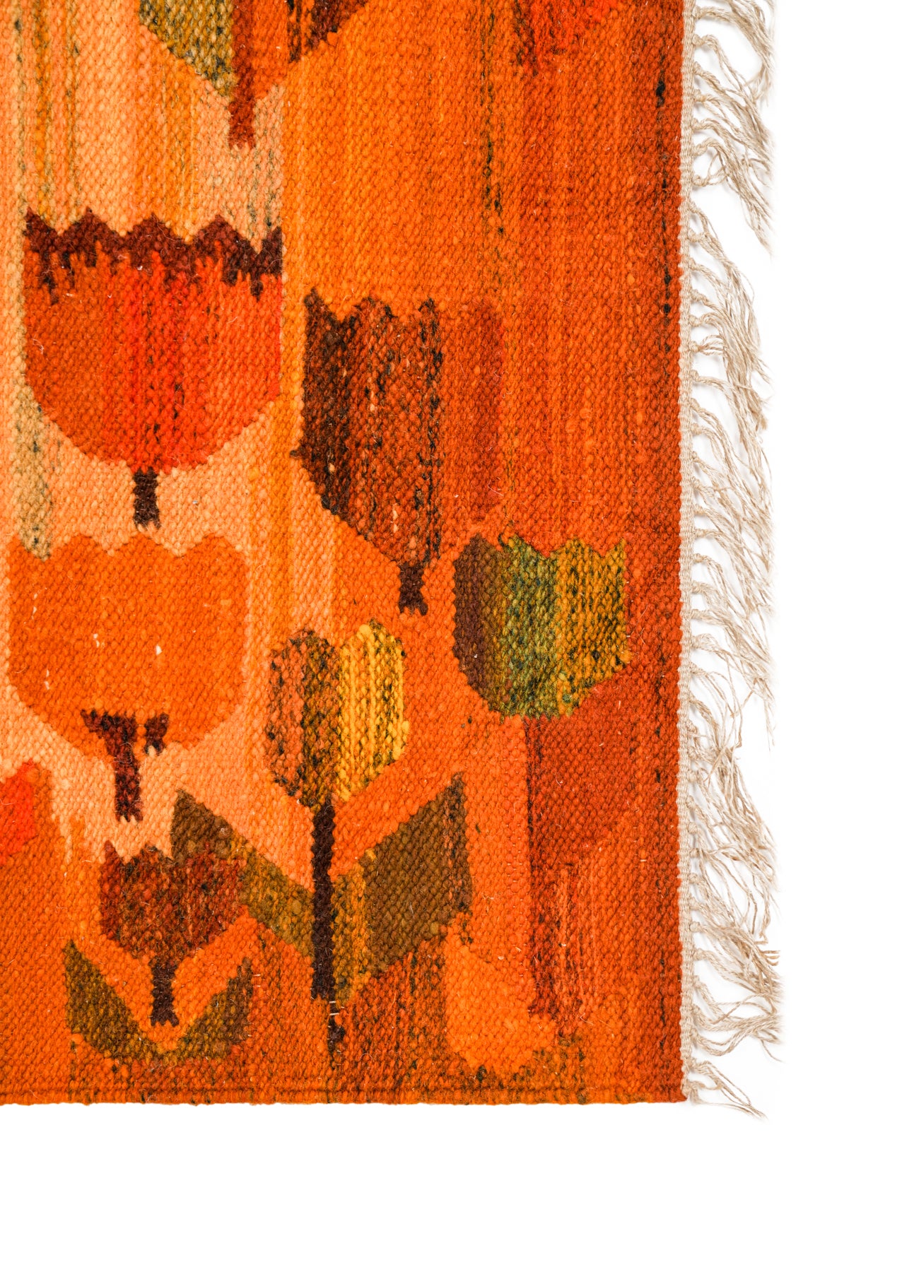 Vintage Polish Floral Tapestry 3'10" x 2'
