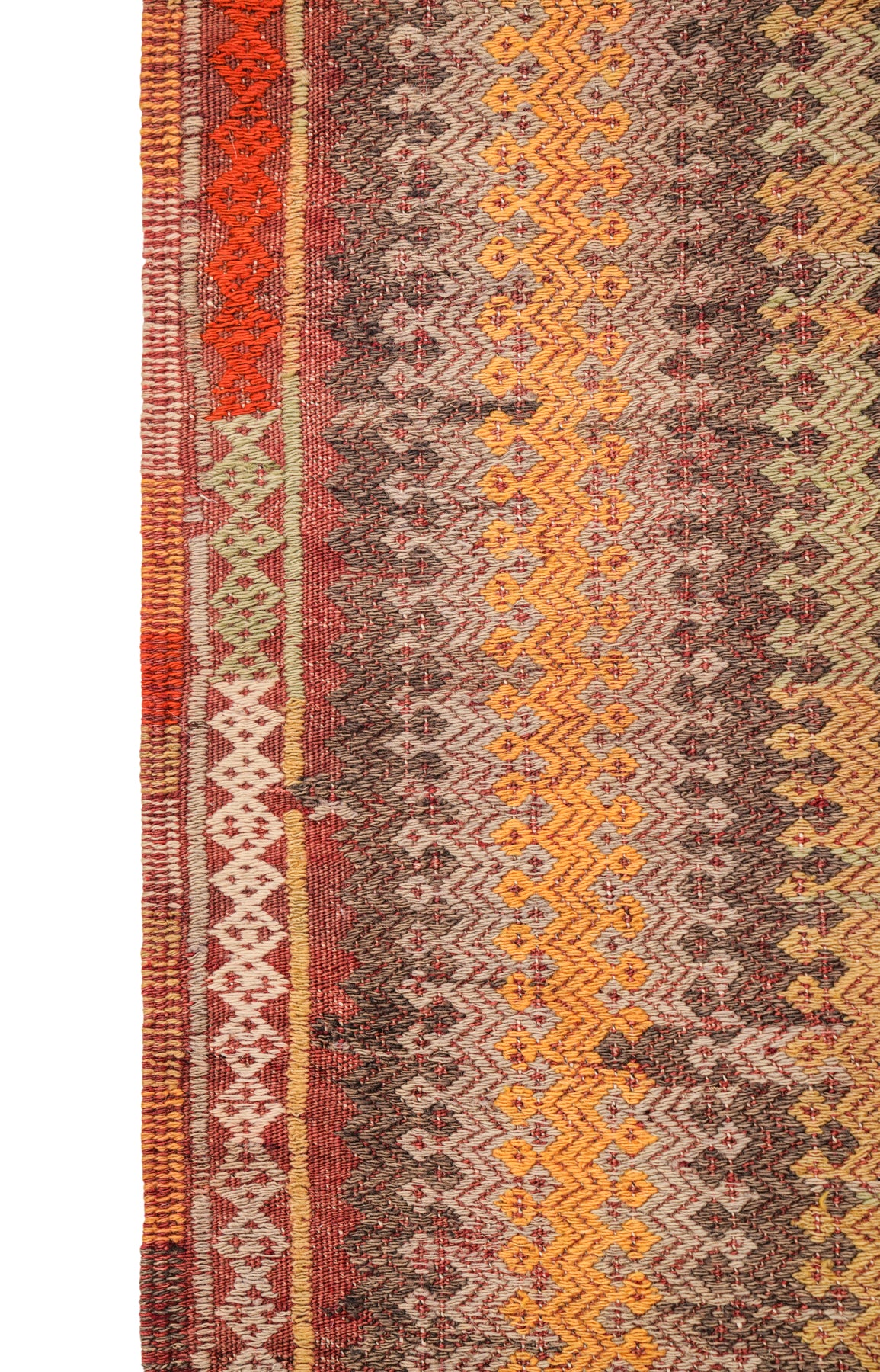 Vintage turkish Cicem Kilim 4'x 2'9"