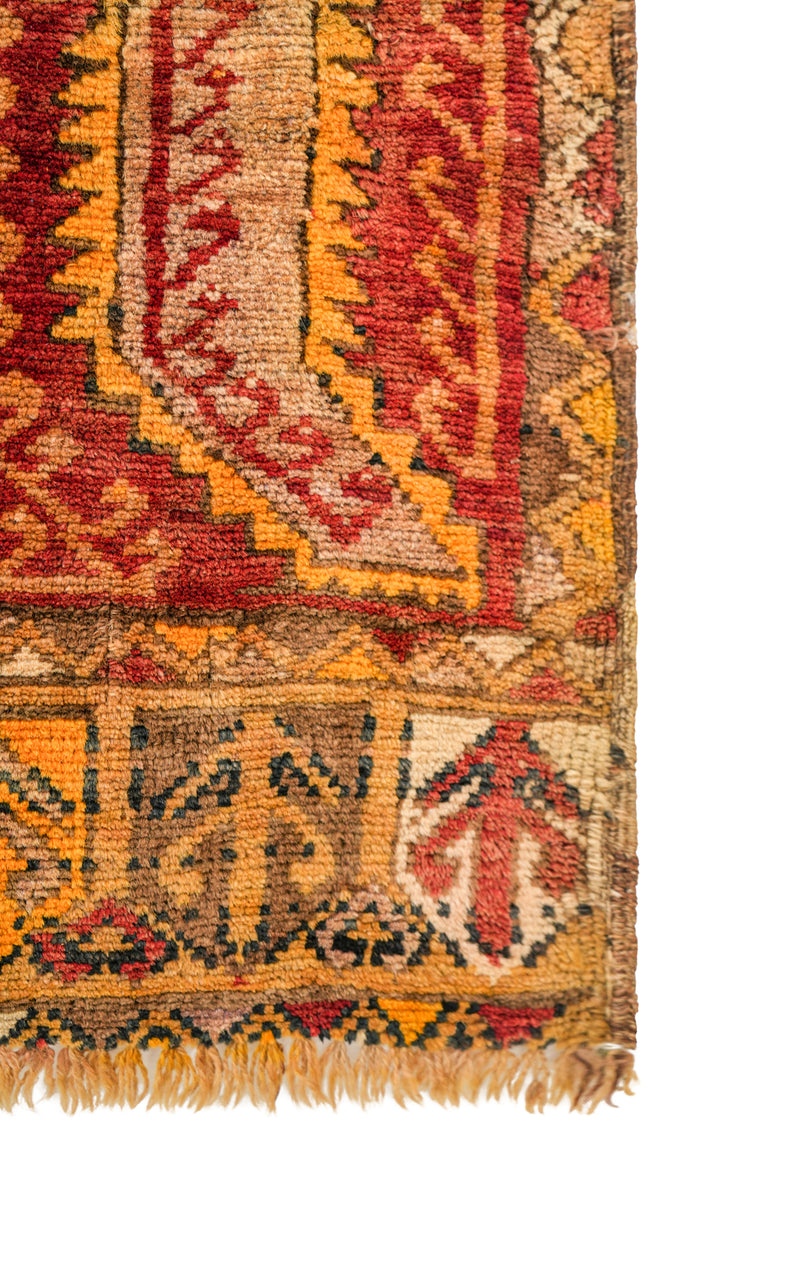 Antique Anatolian Yastik Rug 2'10" x 1'8"
