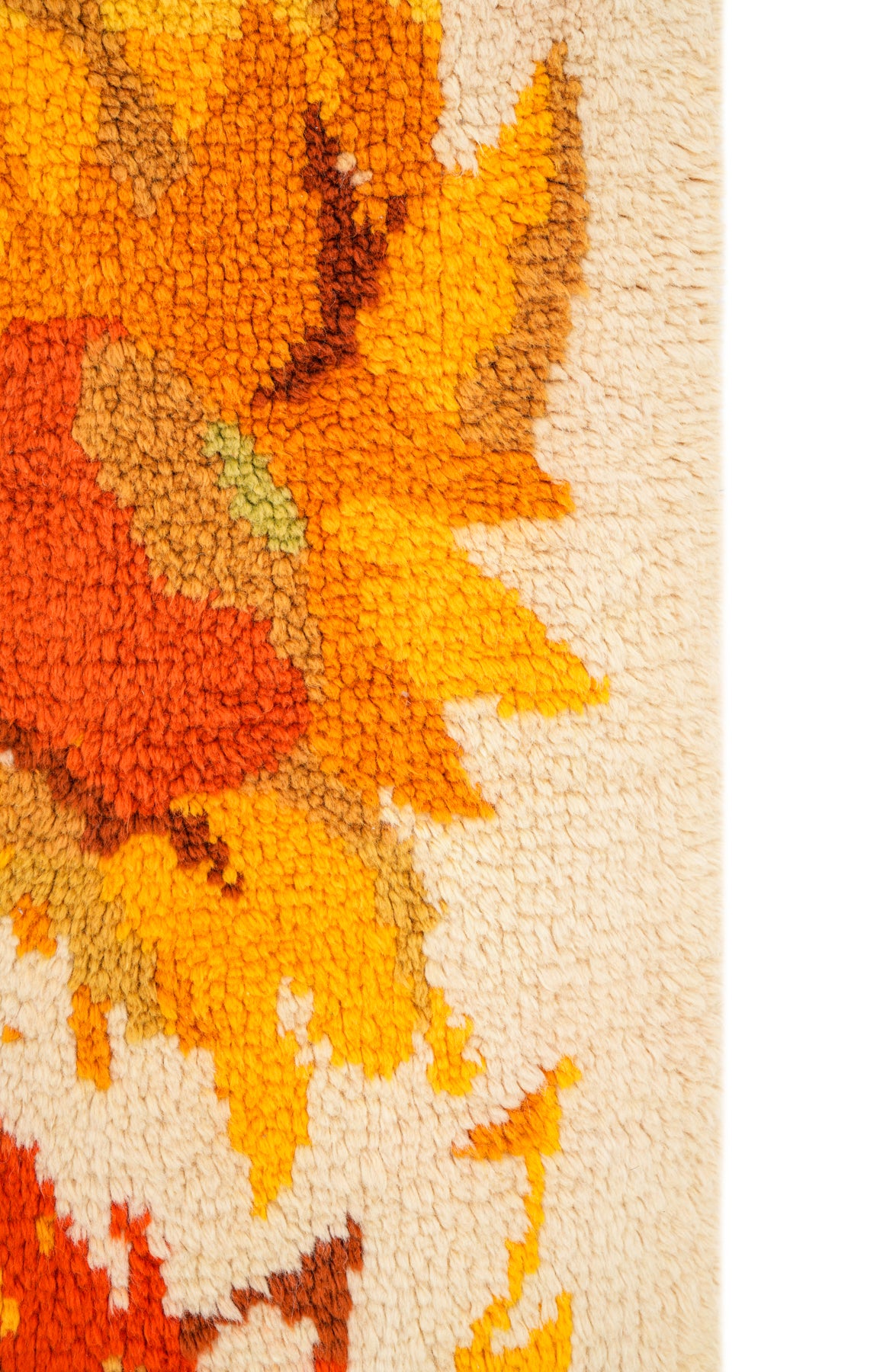 Vintage Scandinavian Rya Rug 4'10" x 3'