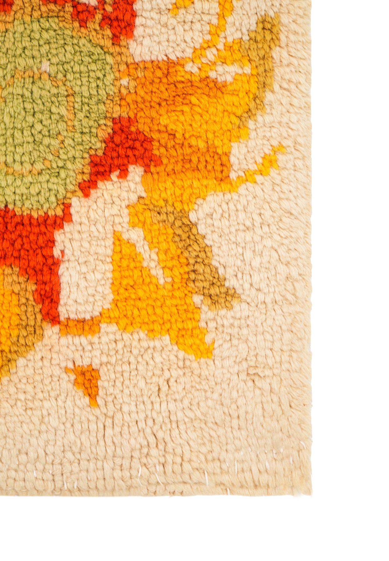 Vintage Scandinavian Rya Rug 4'10" x 3'