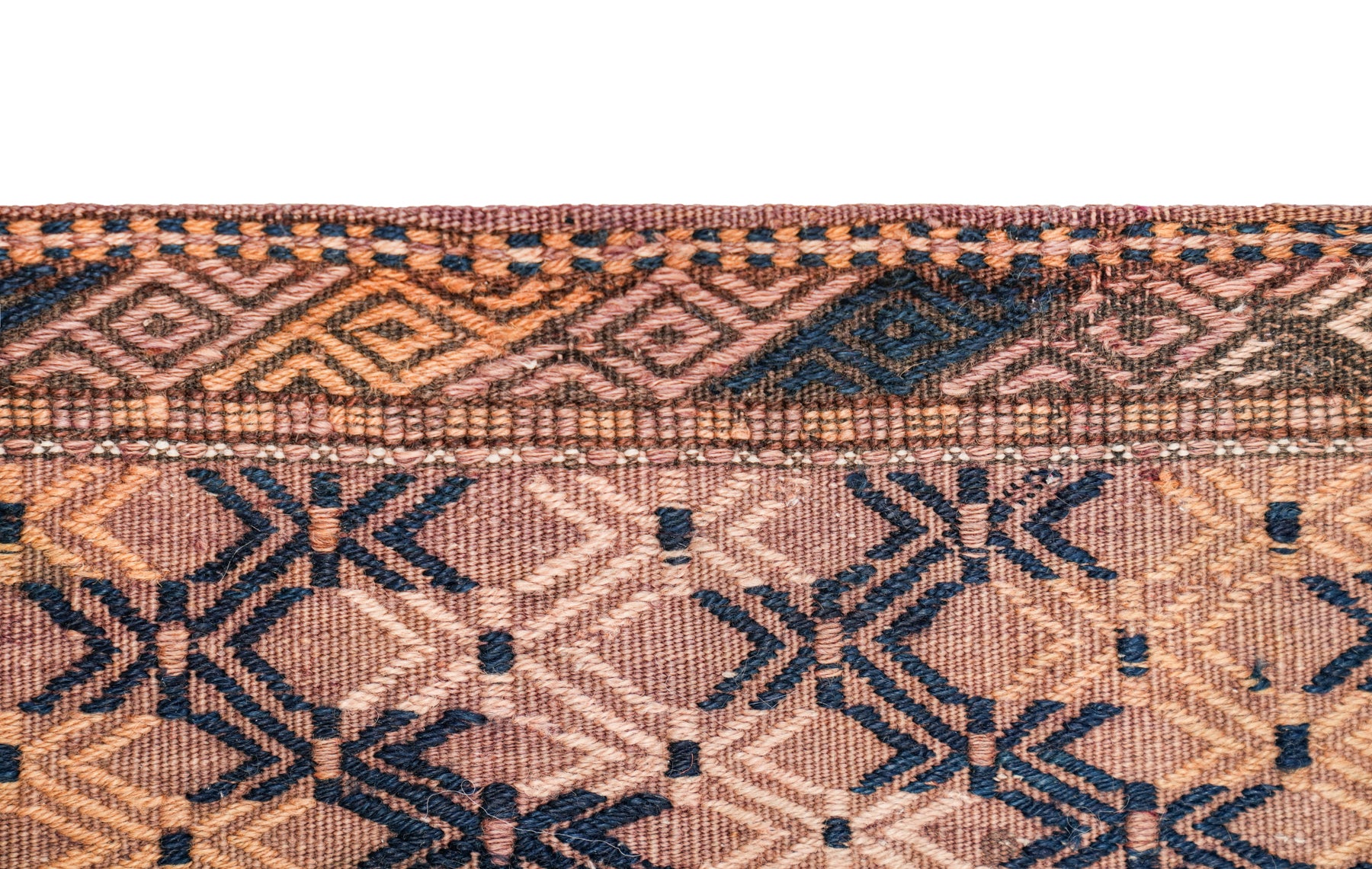 Antique Turkmen Tekke Torba Kilim 2'10" x 9"