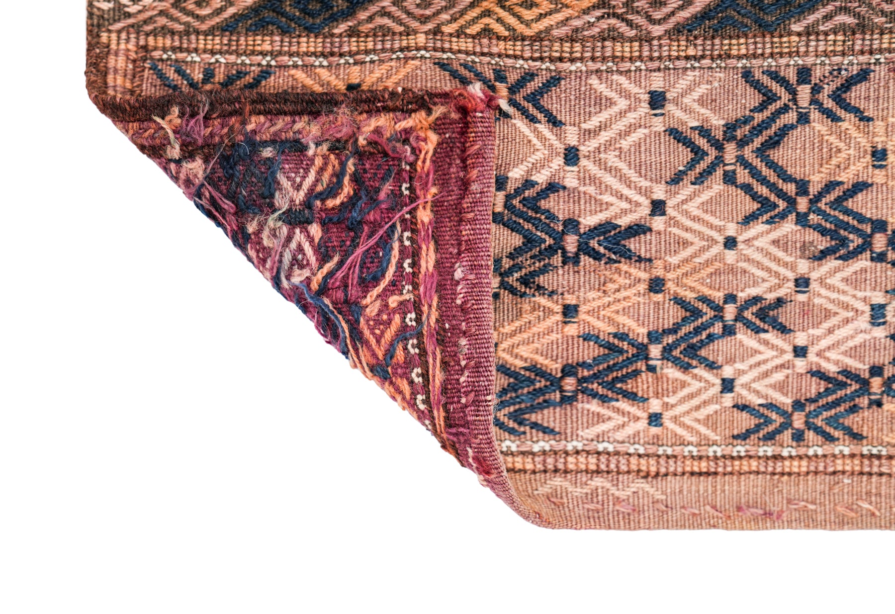 Antique Turkmen Tekke Torba Kilim 2'10" x 9"