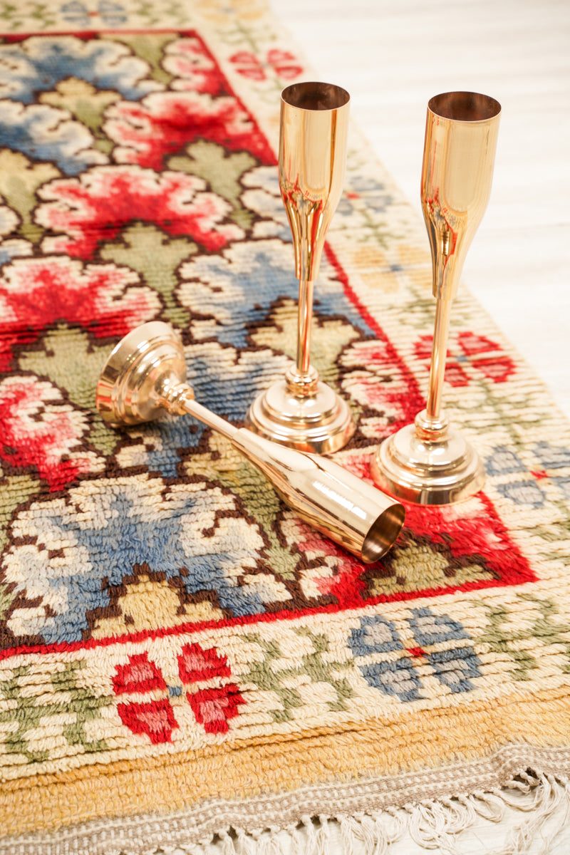 Vintage Scandinavian Rya Rug 6'5" x 3'5"