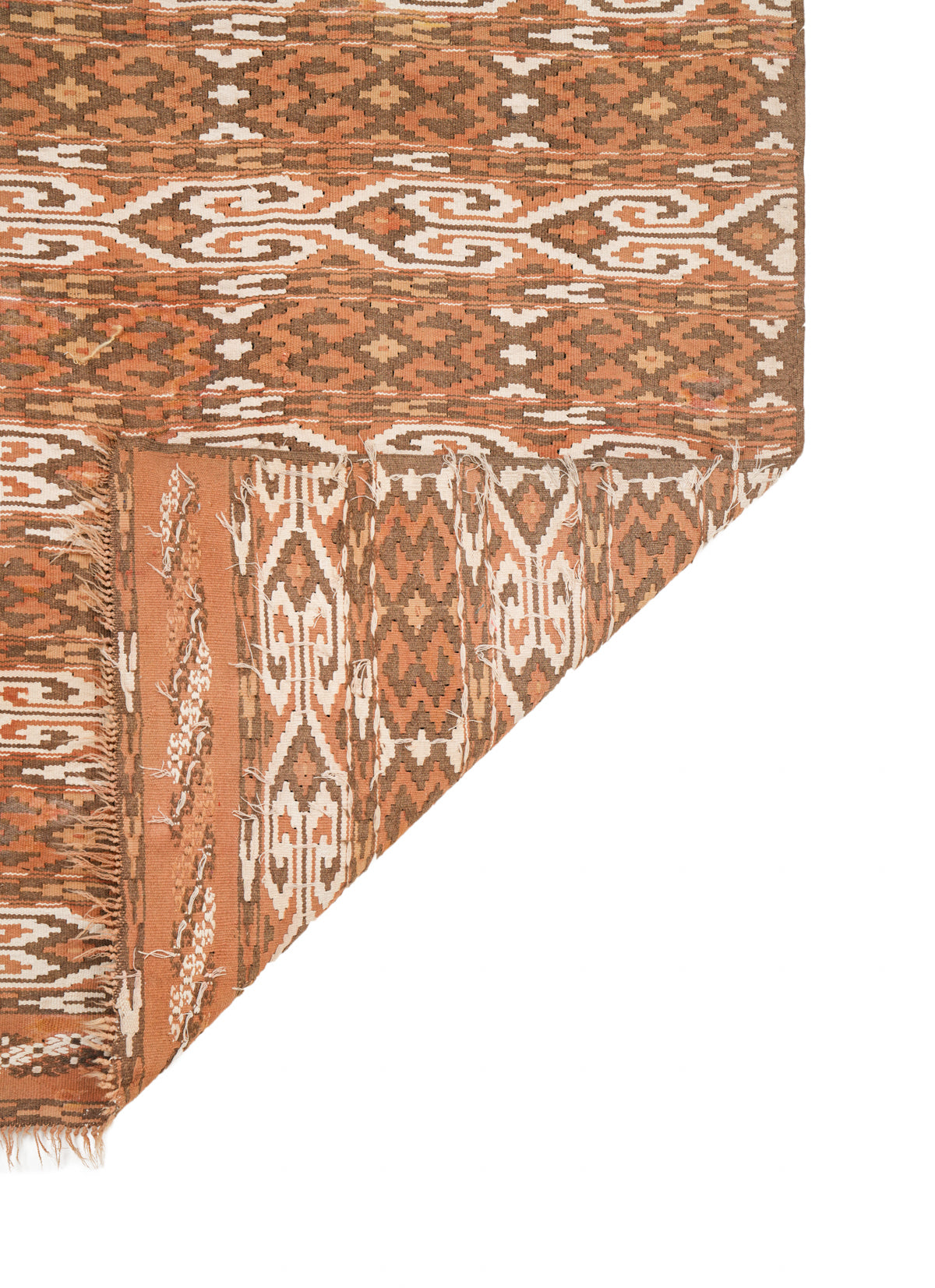 Vintage Turkmen Soumak Kilim 7'4" x 4'3"