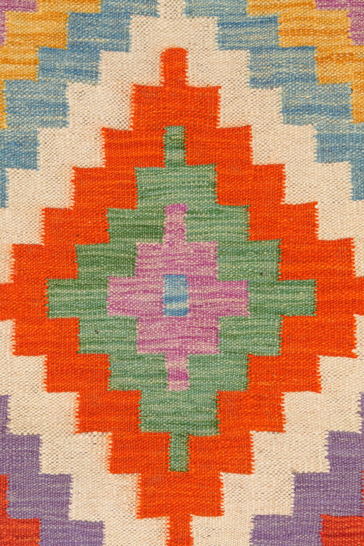 Modern Shirvan Hallway kilim 12'10" x 2'10"