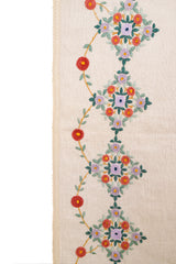Vintage Polish Handwoven Embroidery 6'1" x 5'4"