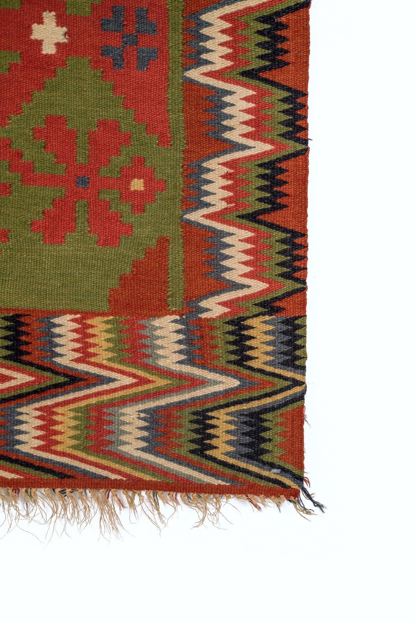 Antique Swedish Rolakan Tapestry 3'9" x 1'9"
