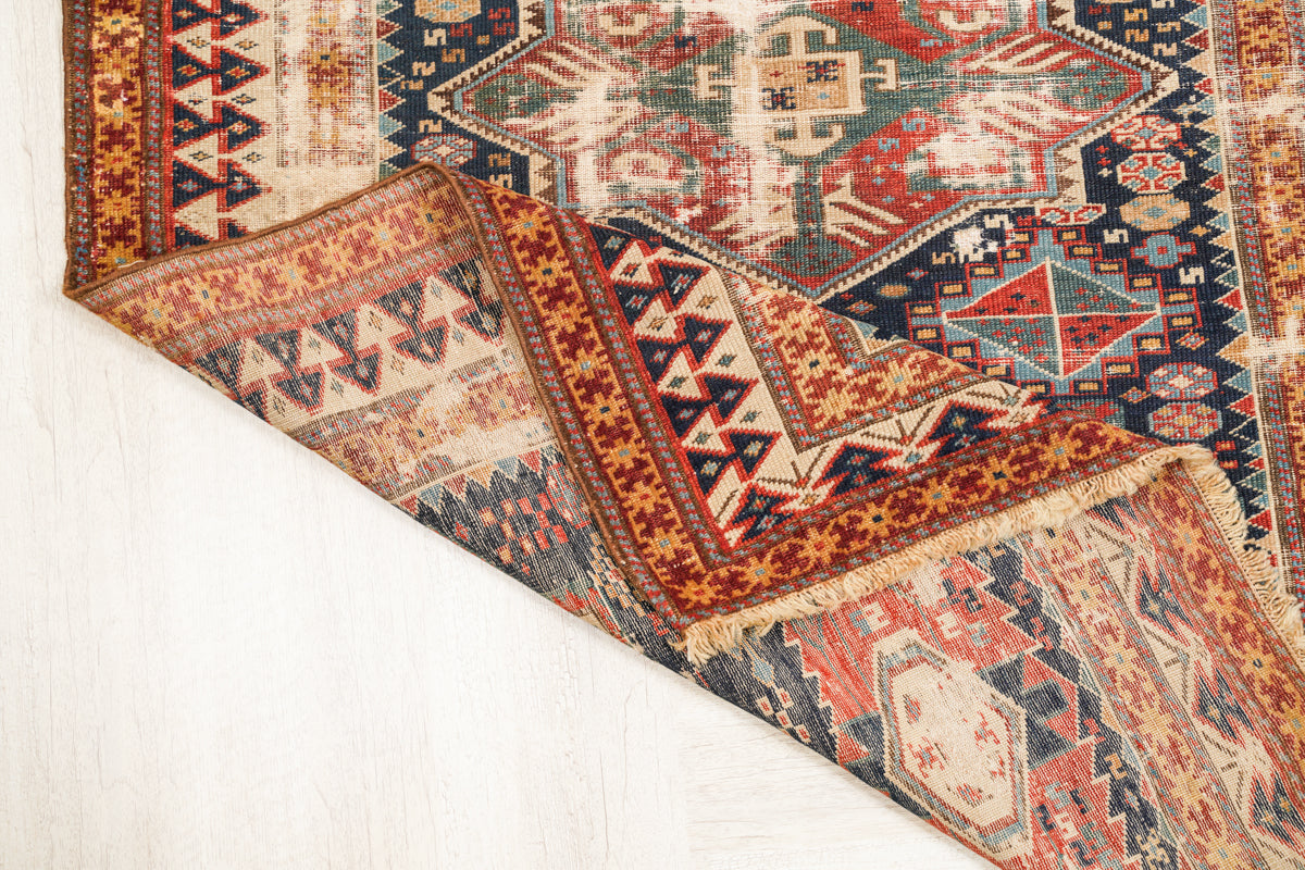 Antique Caucasian Shirvan Hallway Rug 8'3" x 3'4"