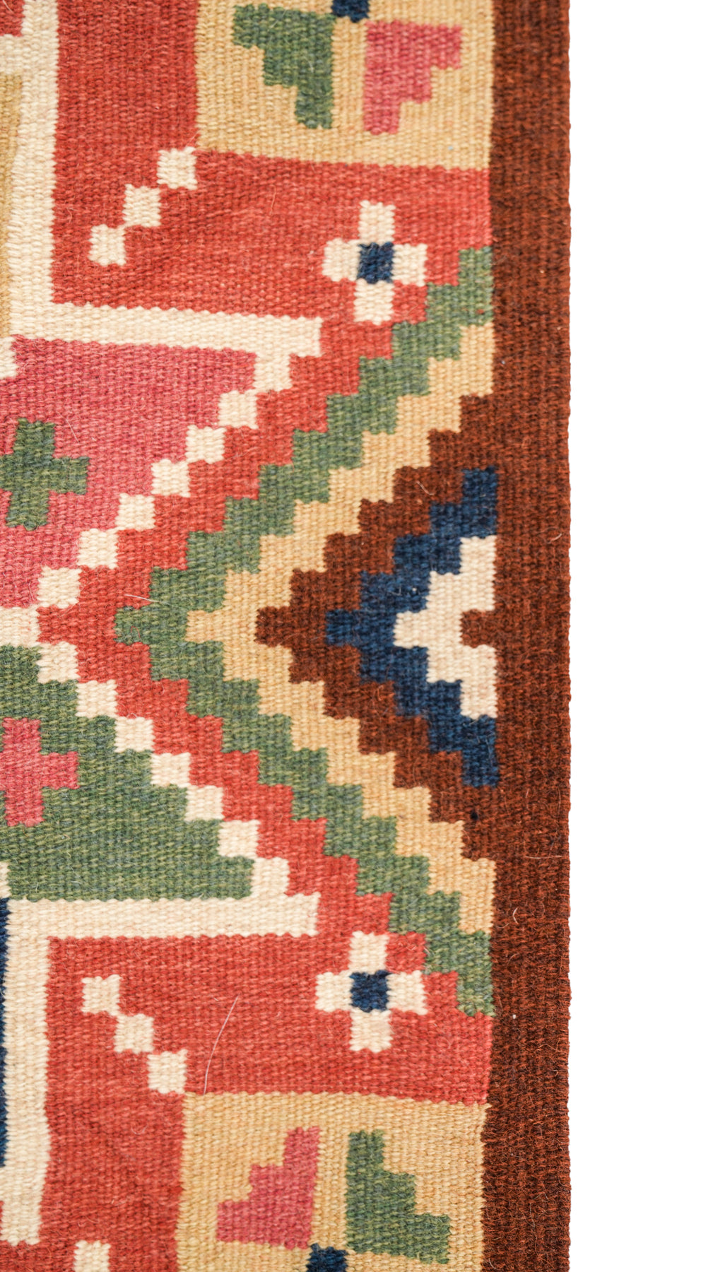 Vintage Swedish Textile 1'6" x 1'5"