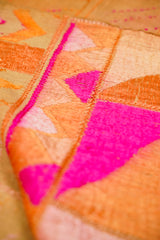 Vintage Indian Phulkari Embroidery textile 8'6" x 4'3" (Distressed)