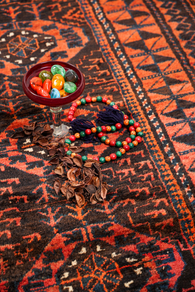 Antique Baloch Tribal Rug 10'1" x 4'8"