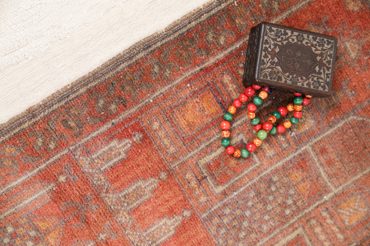 Vintage baloch rug 3'10" x 2'2"