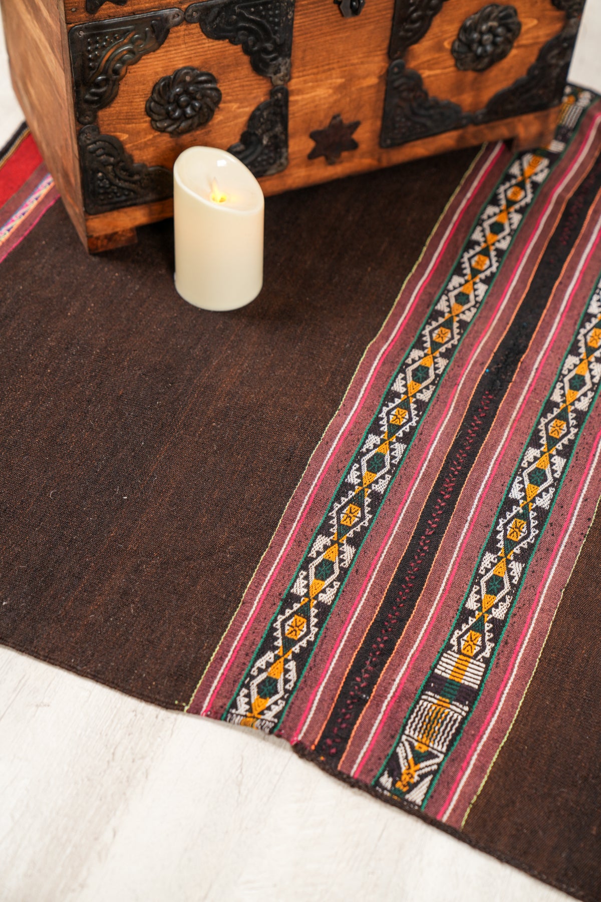 Vintage bolivian Aymara textile 3'4" x 2'7"