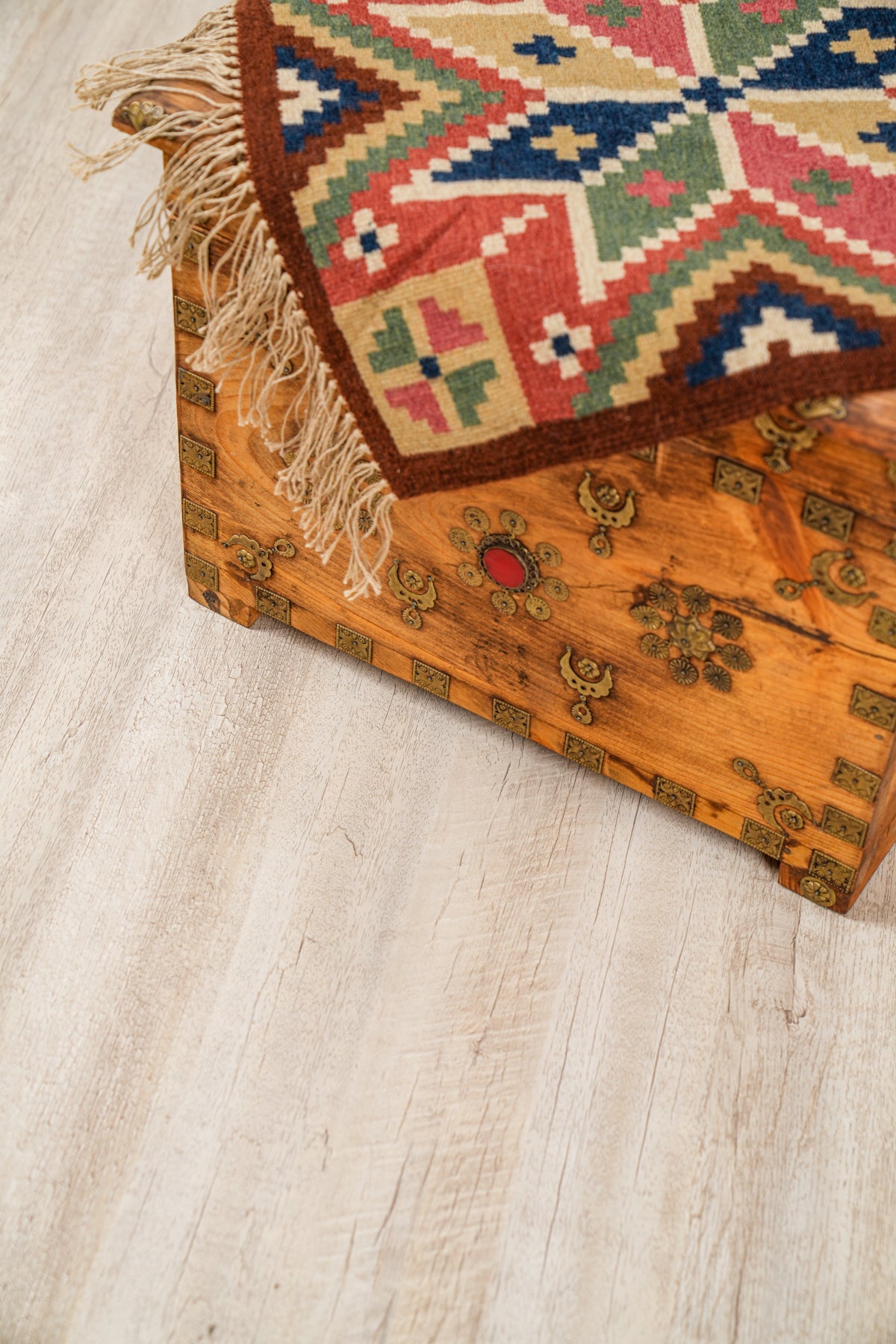 Vintage Swedish Textile 1'6" x 1'5"