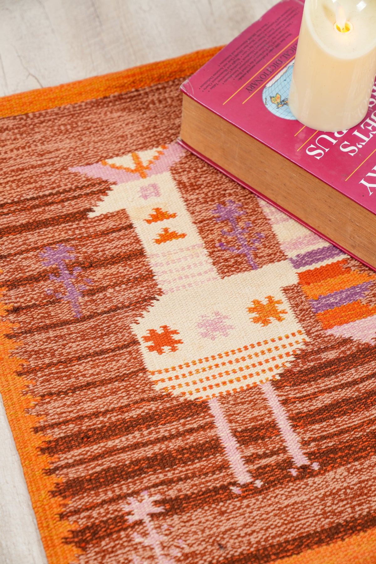 Vintage Danish Tapestry 1'10 x 1'6"